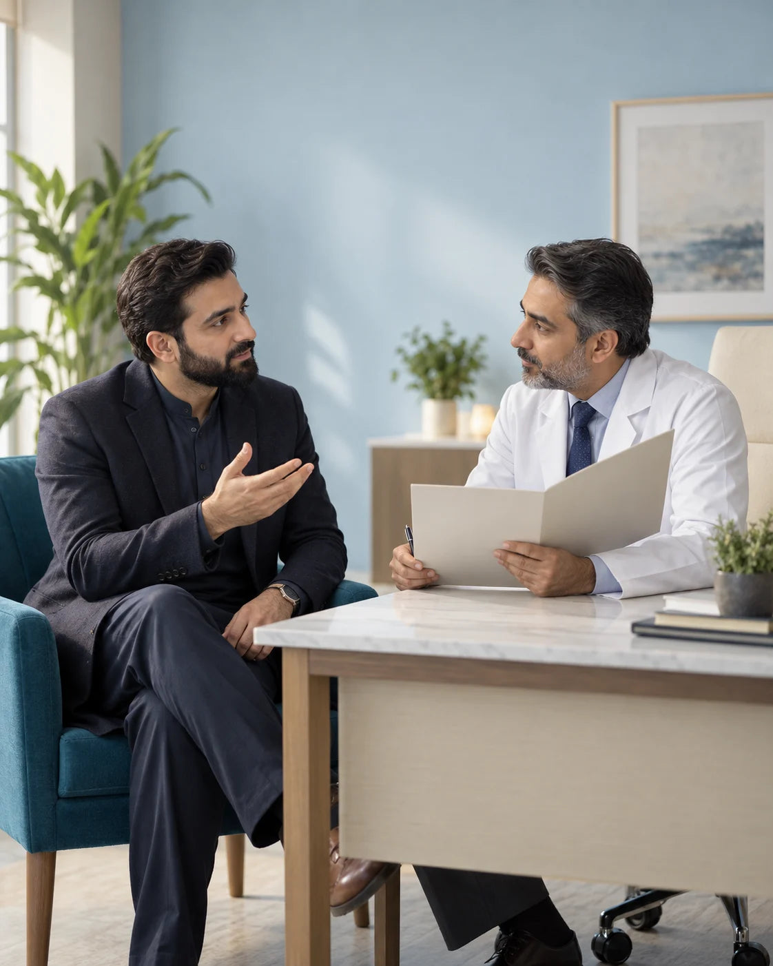 Illustrative consultation with Pakistani adults